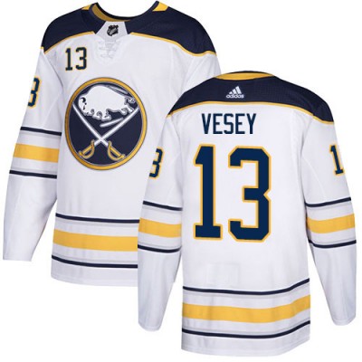 Adidas Buffalo Sabres #13 Jimmy Vesey White Road Authentic Stitched NHL Jersey Men's